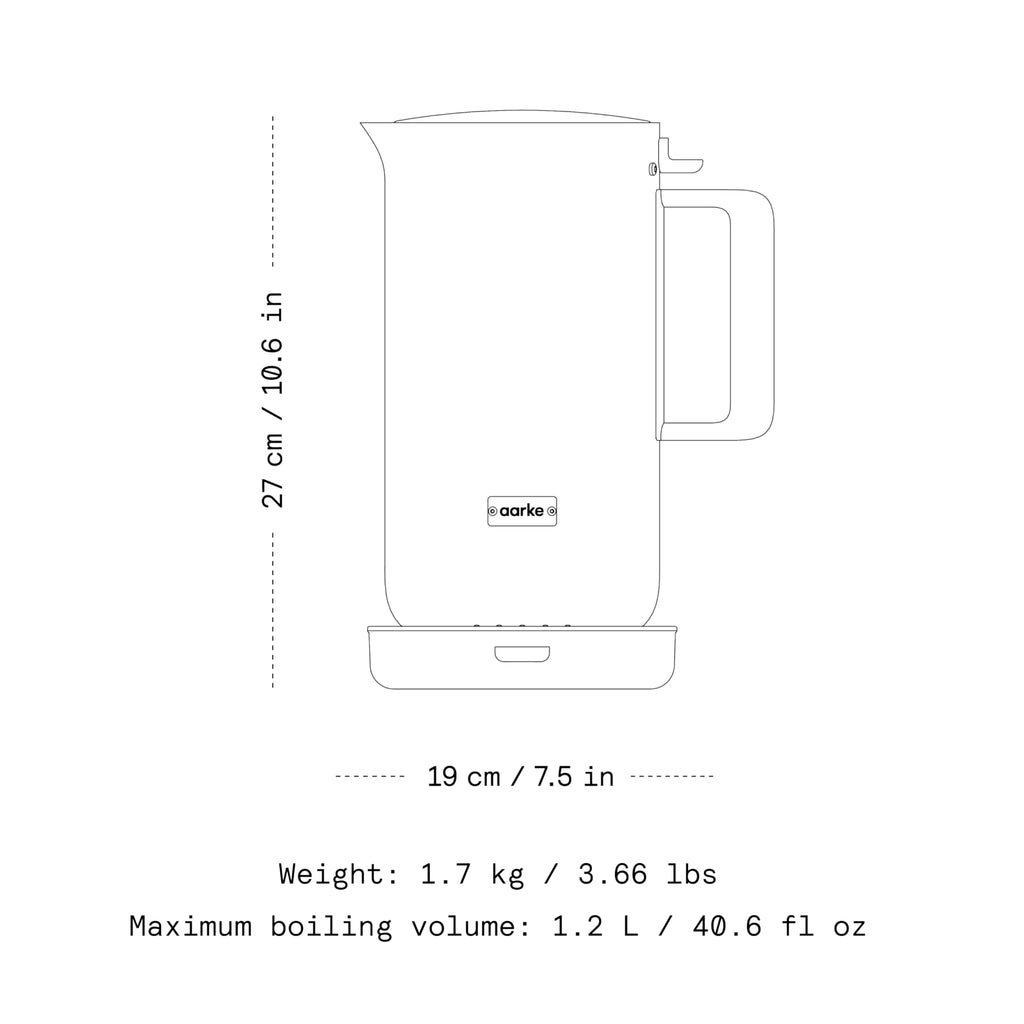 Electric stainless steel tea kettle 1.2L 40oz steel water boiler for home kitchen tea coffee