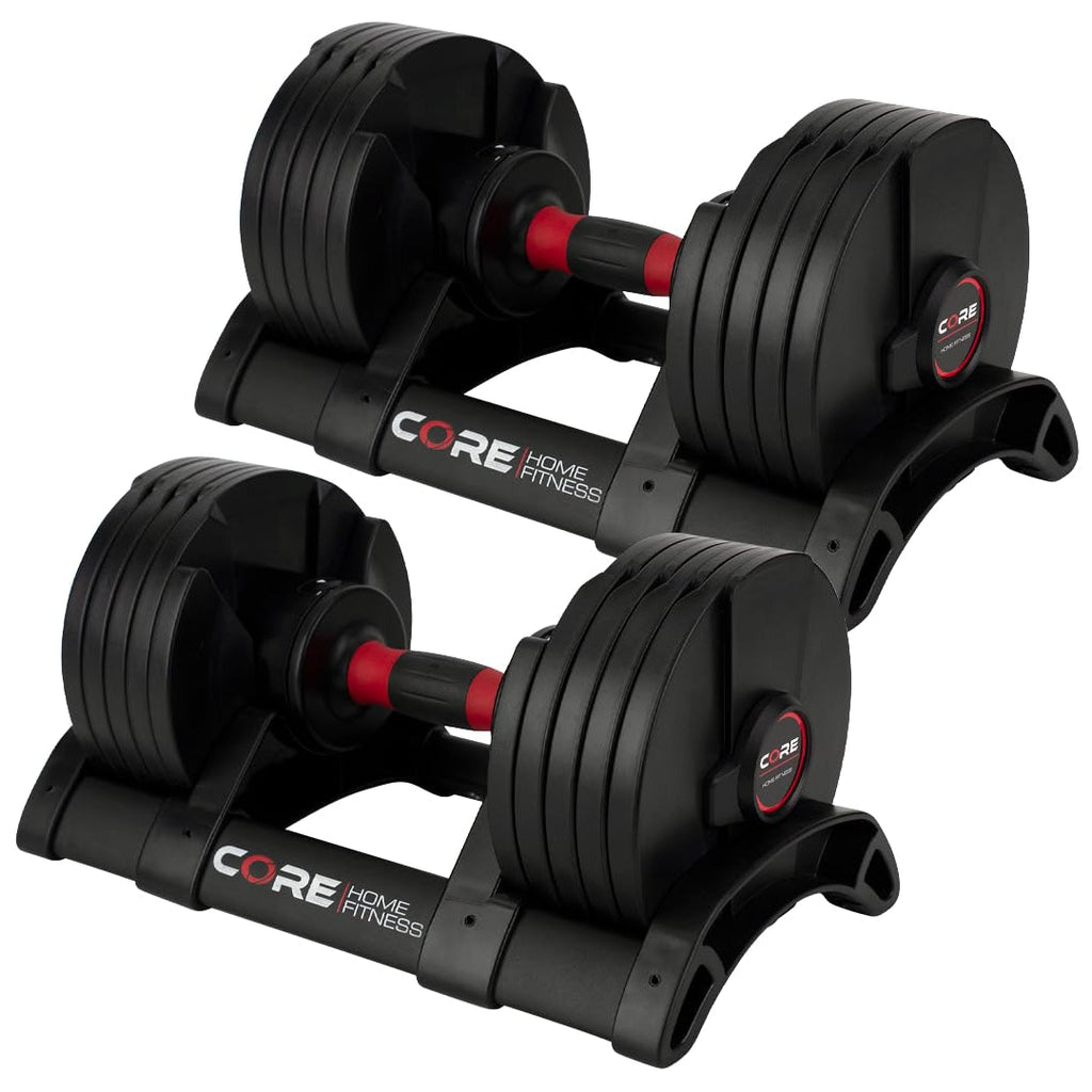 Adjustable Dumbbell Weight Set Compact All in One Home Gym Strength Training Fitness Equipment