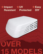 Aftermarket AC Shroud Replacement for Brisk Air Duo Therm White RV Air Conditioner Cover Unit