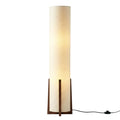 Parker Paper Lantern Floor Lamp 48 Inch Tall Wood Frame Asian Tower Shade for Bedroom Living Room Office Decor