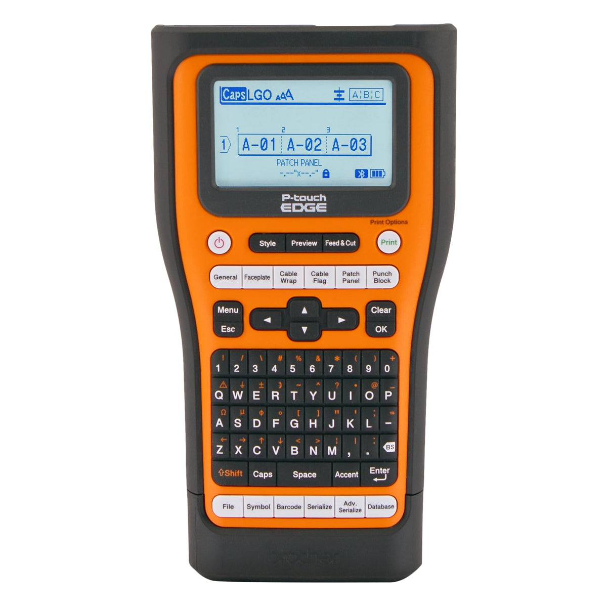 PT-E560BT Industrial Label Printer Bluetooth Cutter Heavy Duty Portable Label Maker for Warehouse