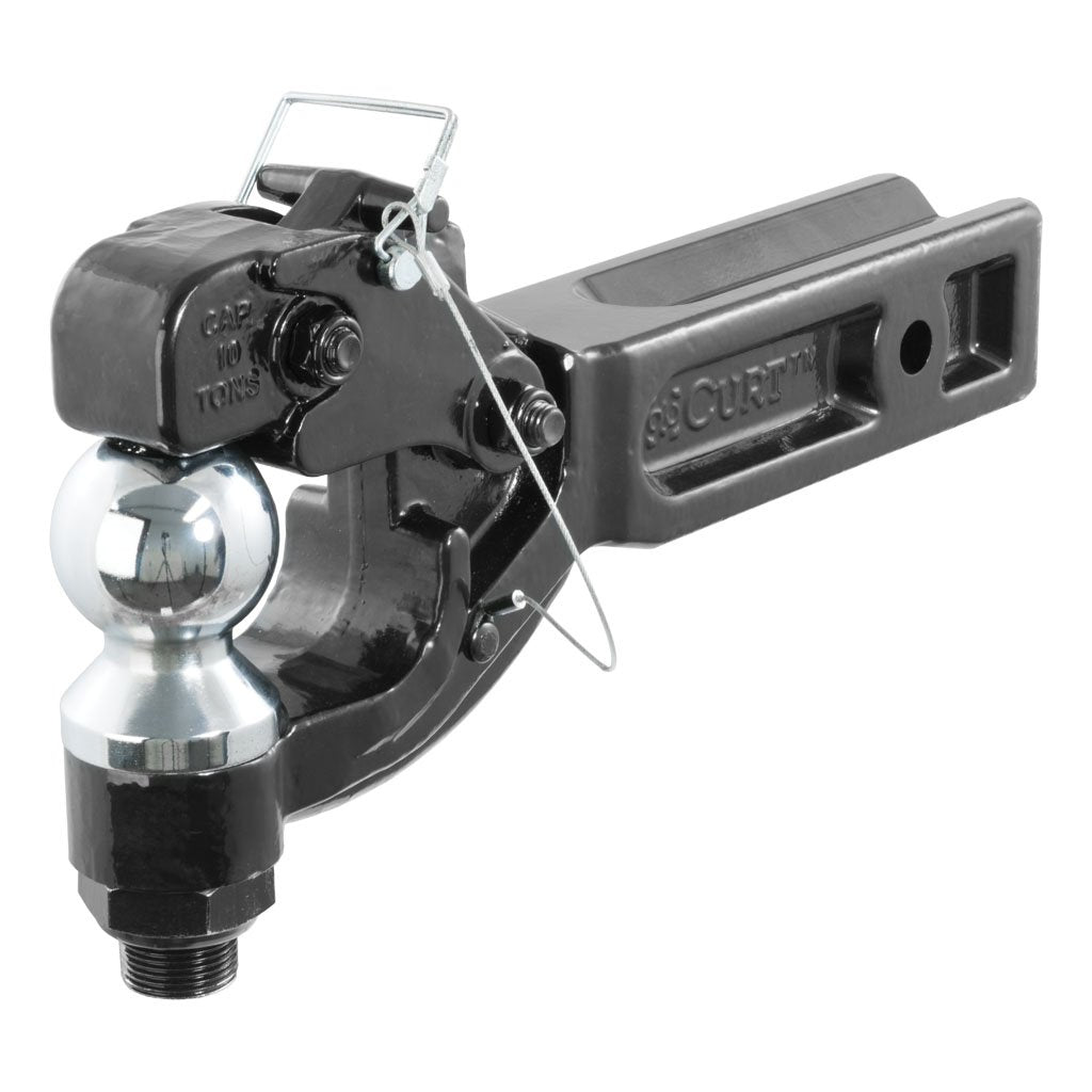 48012 Receiver Mount Ball and Pintle Hitch 20000 lb Heavy Duty Towing Trailer Receiver Hitch