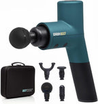 Handheld Deep Tissue Massage Gun, 5 Speeds, 4 Attachments, B37v2