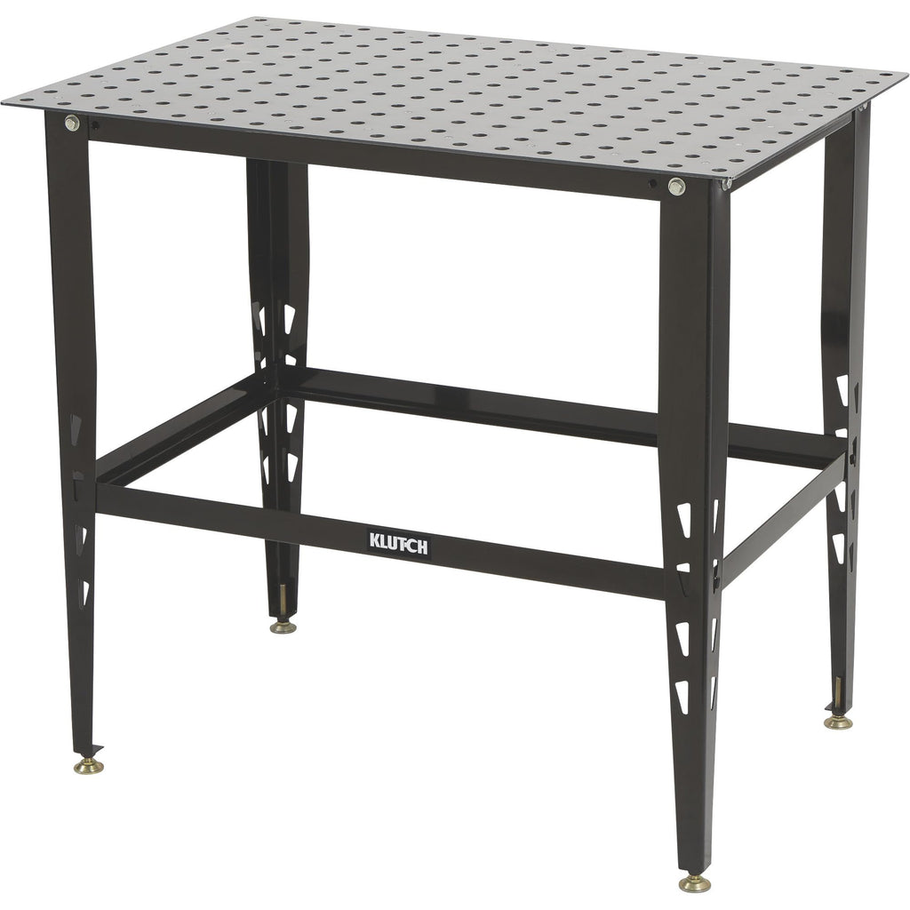 Steel welding table with 24 piece fit up tool kit 600 lb capacity heavy duty workbench for workshop