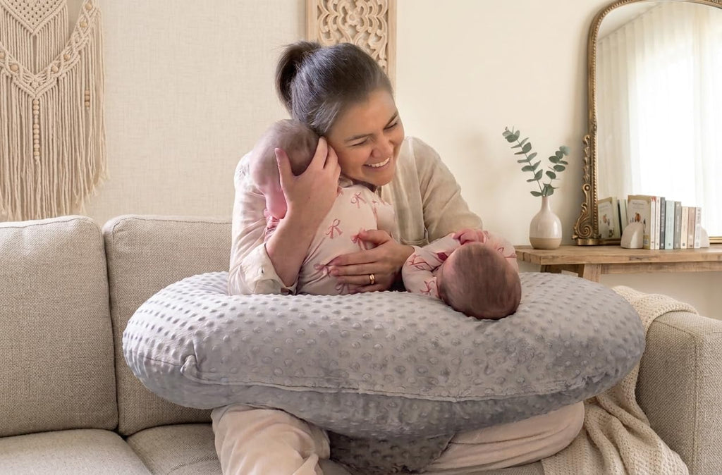 The Pillow 6 uses in 1 twin pillow grey with free travel bag comfortable support cushion multi use