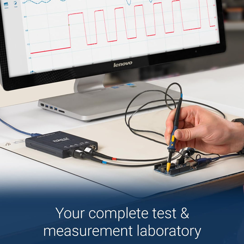 USB PC oscilloscope 2 channel 10 MHz bandwidth model 2204A portable for testing and measurement
