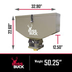 ATV Seeder Spreader with Wireless Remote Control 80 lb Capacity for Hunting Food Plots and Lawn and Garden