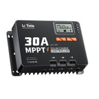12V 24V 30A MPPT Solar Charge Controller with Bluetooth and LCD Display for Solar Panel System