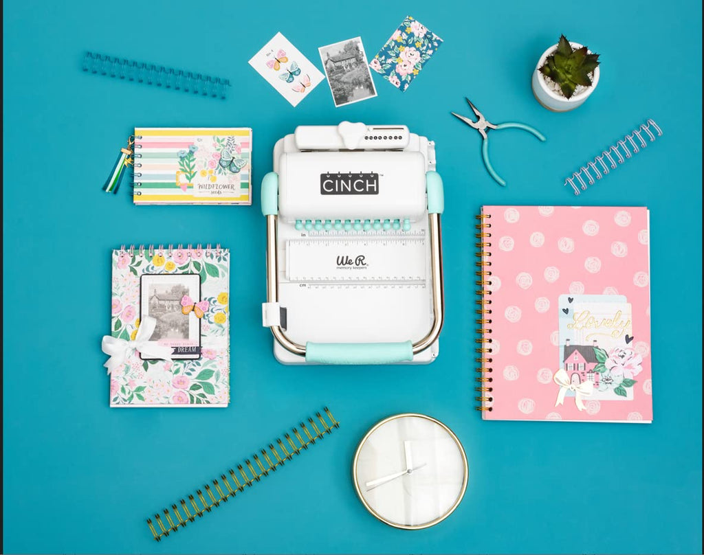 Cinch Book Binding Machine Version 2 Mint Easy to Use Slide Ruler Spiral Binding for Books Notebooks Calendars