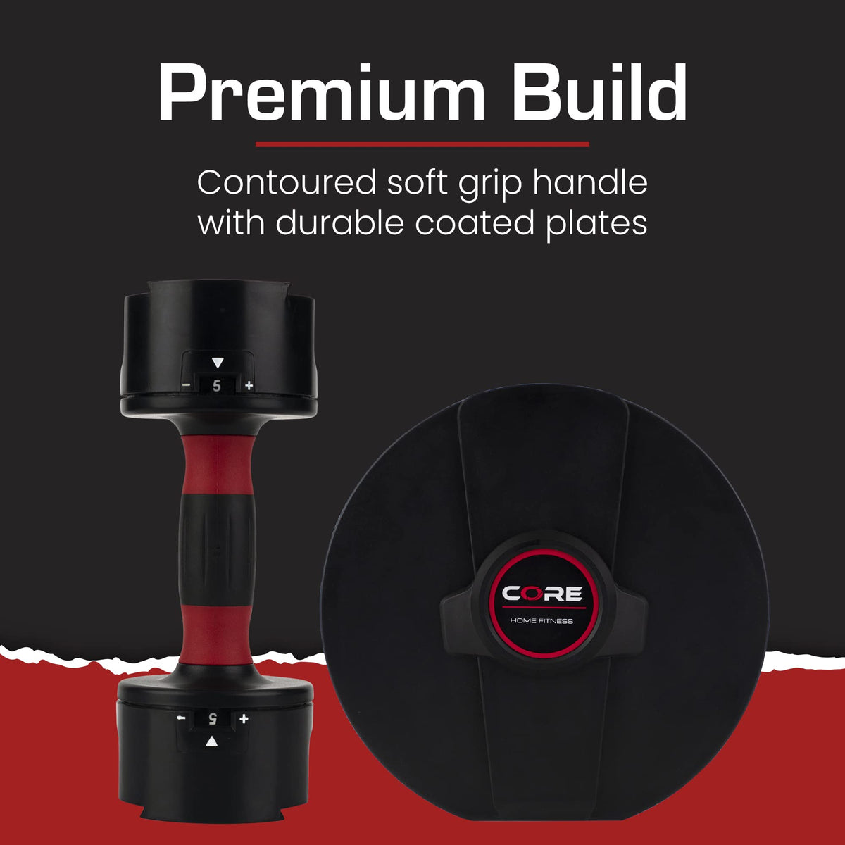 Adjustable Dumbbell Weight Set Compact All in One Home Gym Strength Training Fitness Equipment