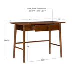 Mid Century Walnut Writing Desk for Home Office, Melissa