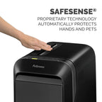LX220 5015401 20 Sheet Manual Feed Capacity Micro Cut Shredder Black High Security Home Office Use