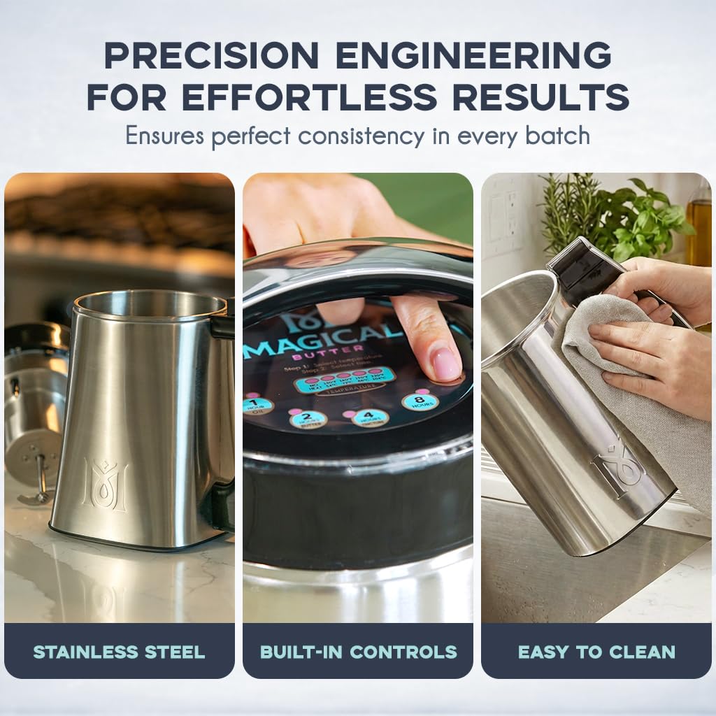 MB2e Machine Infusion System for Oils Butters and Tinctures Herbal Oil Butter Infuser for Home Kitchen