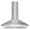 30 in 380 CFM ducted wall mount range hood LED stainless steel kitchen exhaust vent fan for home