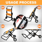 Portable Table Saw Stand 330 lbs Capacity Rolling Foldable 8 inch Wheels Heavy Duty Easy Storage Universal Fit