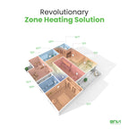 1000W Wi Fi Plug In Electric Wall Heater Energy Efficient Large Room App Control Thermal Shut Off