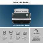 fi-8170 Professional High Speed Color Duplex Document Scanner with Auto Document Feeder for Office