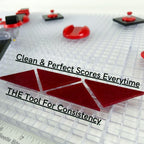 Beetle Bits Glass Cutting System with 6 Pack Waffle Grids and Push Button Flying Beetle Cutter