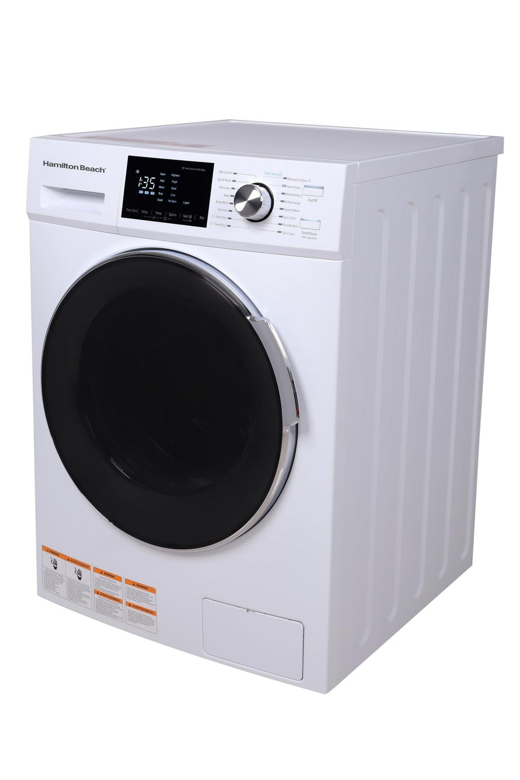 2.65 Cu Ft All In One Apartment Size Washer and Dryer Combo Compact Space Saving Design for Small Spaces