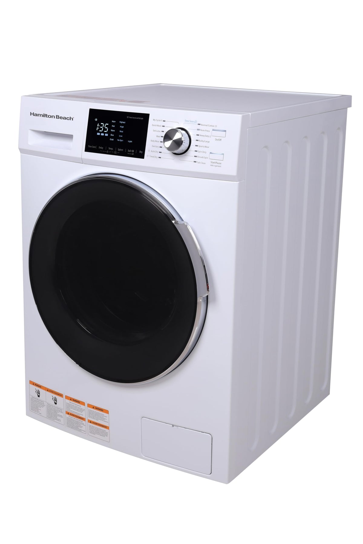 2.65 Cu Ft All In One Apartment Size Washer and Dryer Combo Compact Space Saving Design for Small Spaces