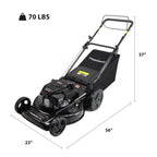 EasyDrive Pro 22 inch 170cc self propelled gas lawn mower walk behind design 22 inch cutting deck