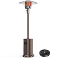 48000 BTU Outdoor Patio Propane Heater with Sandbox Wheels Portable Heating for Garden Backyard Deck