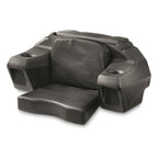 ATV lounger seat with storage large cushion padded backrest cargo box helmet holder heavy duty universal
