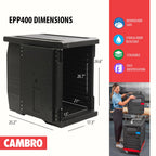 Insulated Food Pan Carrier, Holds Four 4 Inch Pans, EPP400, Catering Transport