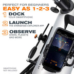 StarSense Explorer LT 114AZ Newtonian Smartphone Guided Telescope for Astronomy Beginners and Adults
