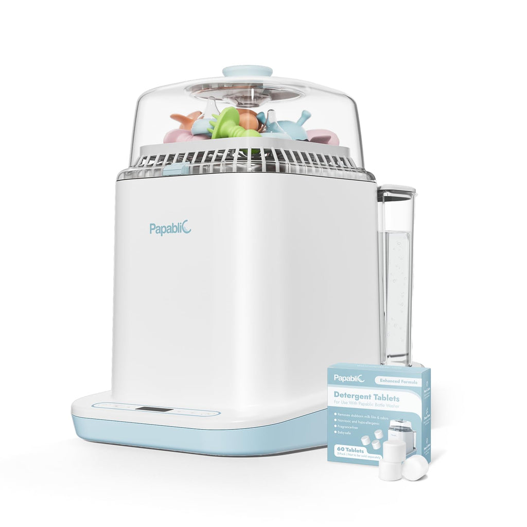 Bottle Washer Pro 4 in 1 Sterilizer Dryer for Bottles Pump Parts Baby Essentials with 60 Detergent Tablets