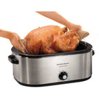 28 lb 22 Quart Roaster Oven with Self Basting Lid Stainless Steel Countertop Roaster for Baking Roasting
