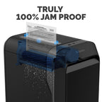 LX220 5015401 20 Sheet Manual Feed Capacity Micro Cut Shredder Black High Security Home Office Use