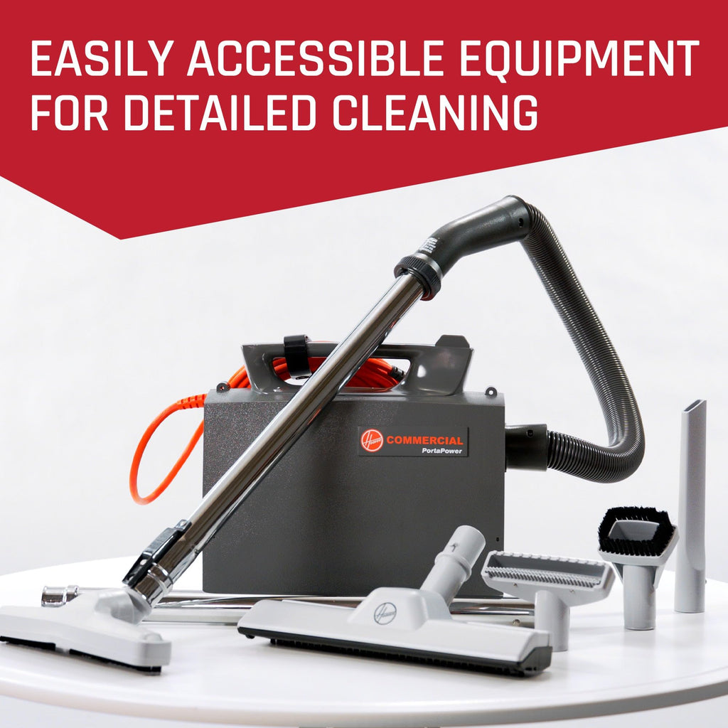 Commercial PortaPower Lightweight Canister Vacuum Cleaner for Home Office Car Detailing and Pet Hair