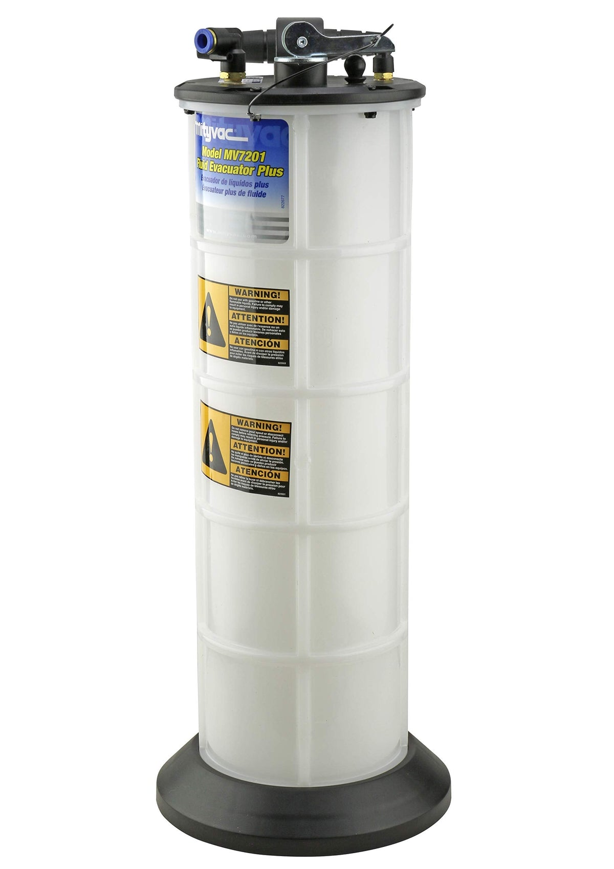 7201 2.3 Gallon Fluid Evacuator Extractor Dispensing Pump Push Button Manual Chemical Resistant Polyethylene