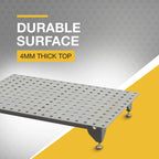 Steel welding table with 24 piece fit up tool kit 600 lb capacity heavy duty workbench for workshop