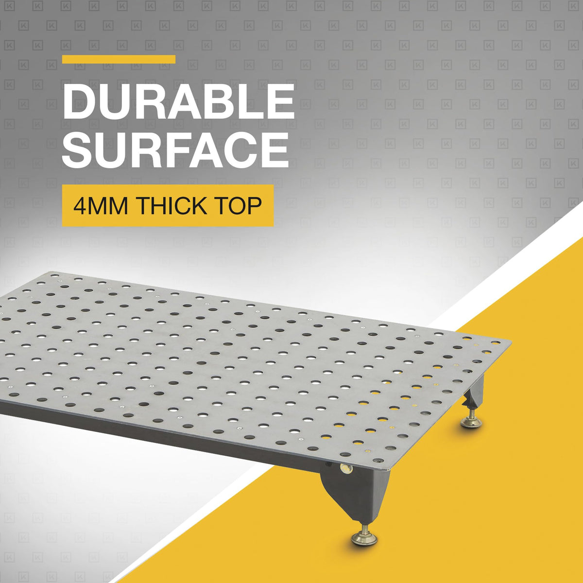 Steel welding table with 24 piece fit up tool kit 600 lb capacity heavy duty workbench for workshop