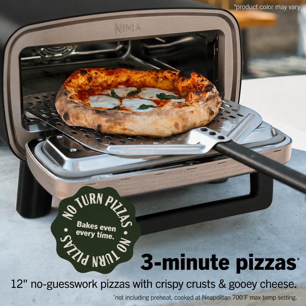 Artisan Pizza Oven MO201 12 Inch Pizza in 3 Minutes 700F 5 in 1 Gray Portable Countertop Oven