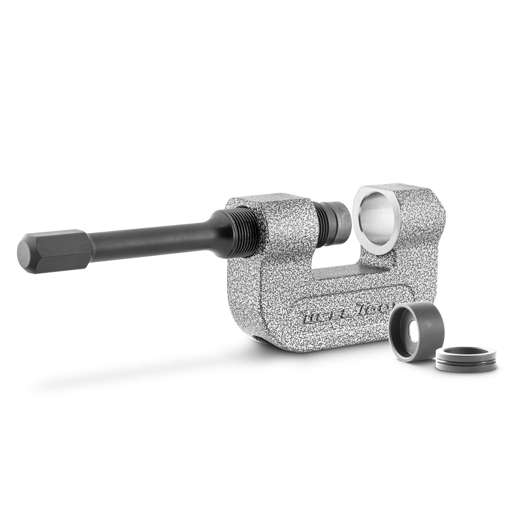 Brake anchor pin press for heavy duty commercial semi trucks class 6 and 8 transportation equipment 16002