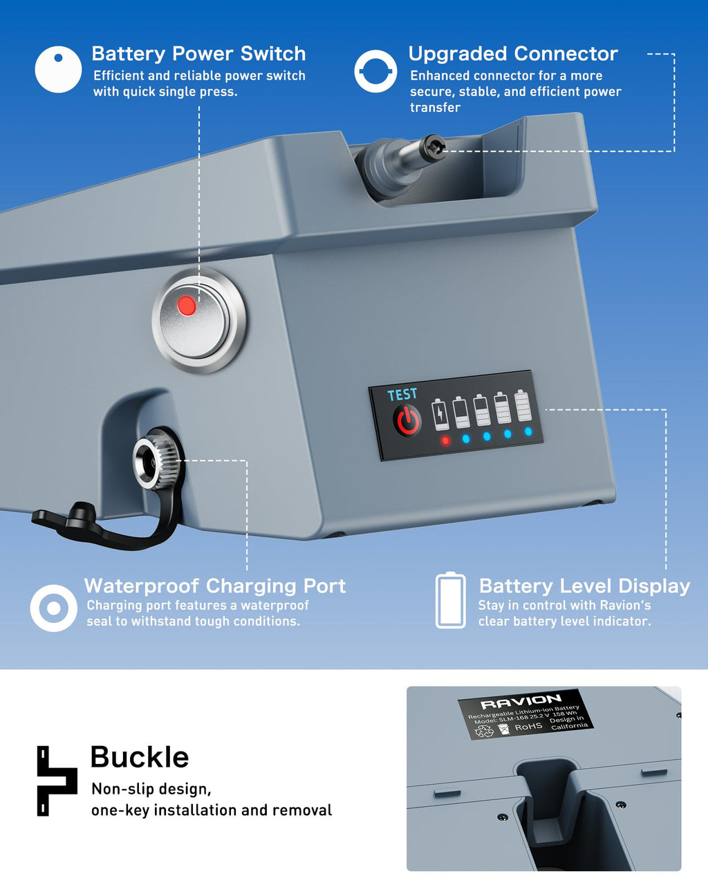 Battery for Starlink Mini Clip On Design Outdoor Use 158 Wh Capacity IP65 Waterproof 6 to 9 Hours Runtime