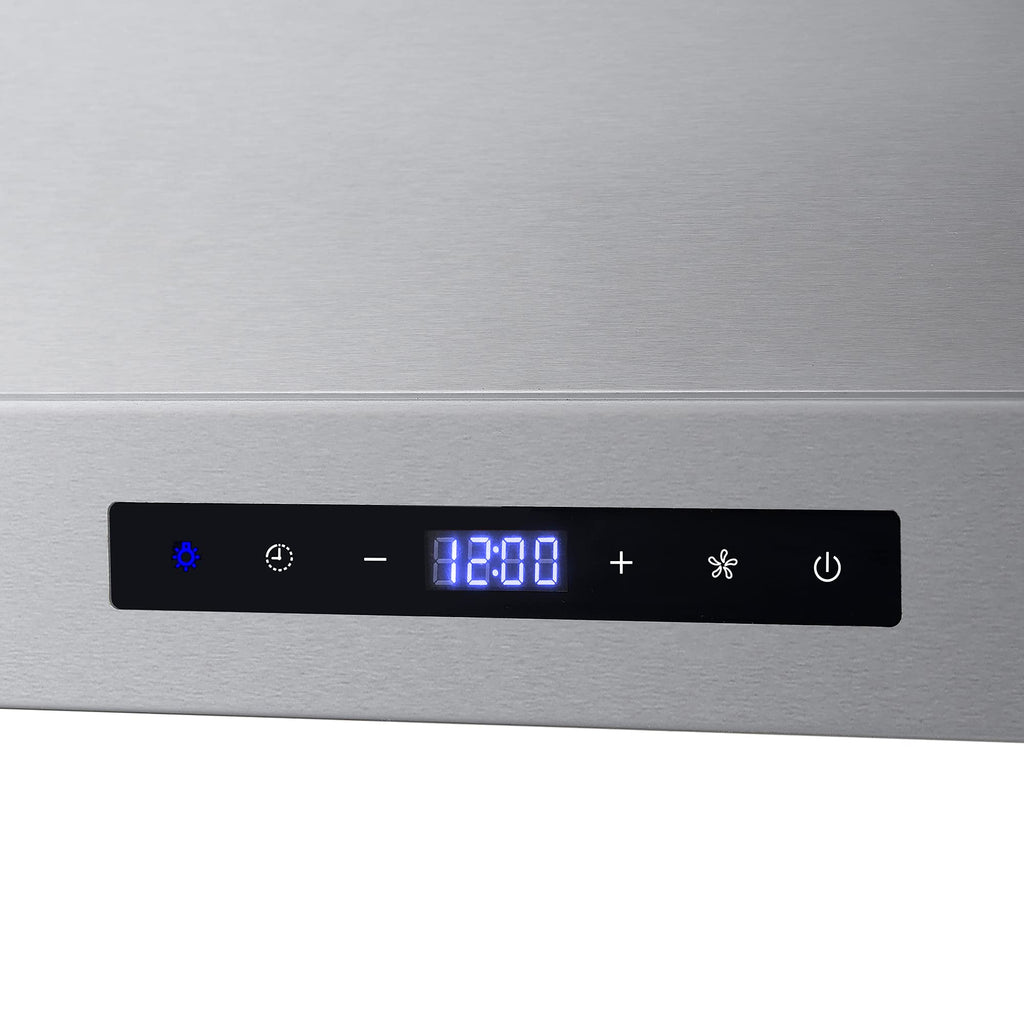 30 in 380 CFM ducted wall mount range hood LED stainless steel kitchen exhaust ventilation Coll