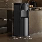 Bottom Loading Water Cooler Dispenser Charcoal Black for Home Office Kitchen and Dorm Room