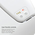 L60EW LumaWarm Heated Nightlight Elongated Toilet Seat White Warm Heated Seat for Bathroom