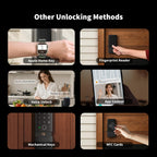 UWB Smart Lock U400 with Apple Home Key Fingerprint Deadbolt Keyless Entry for Home Door Black