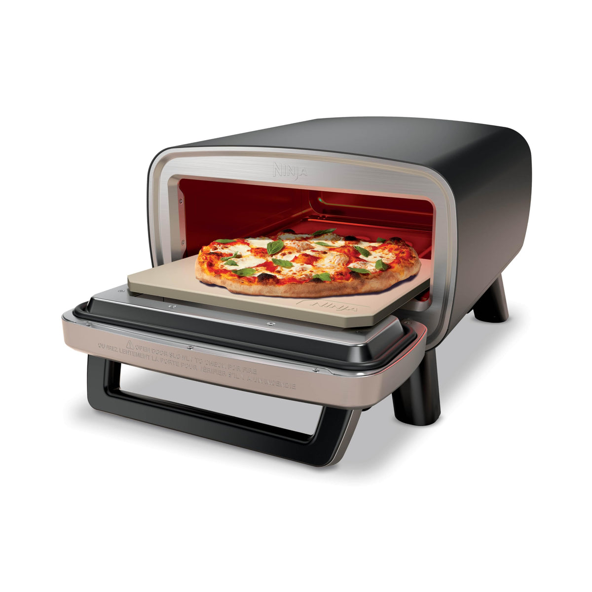 Artisan Pizza Oven MO201 12 Inch Pizza in 3 Minutes 700F 5 in 1 Gray Portable Countertop Oven