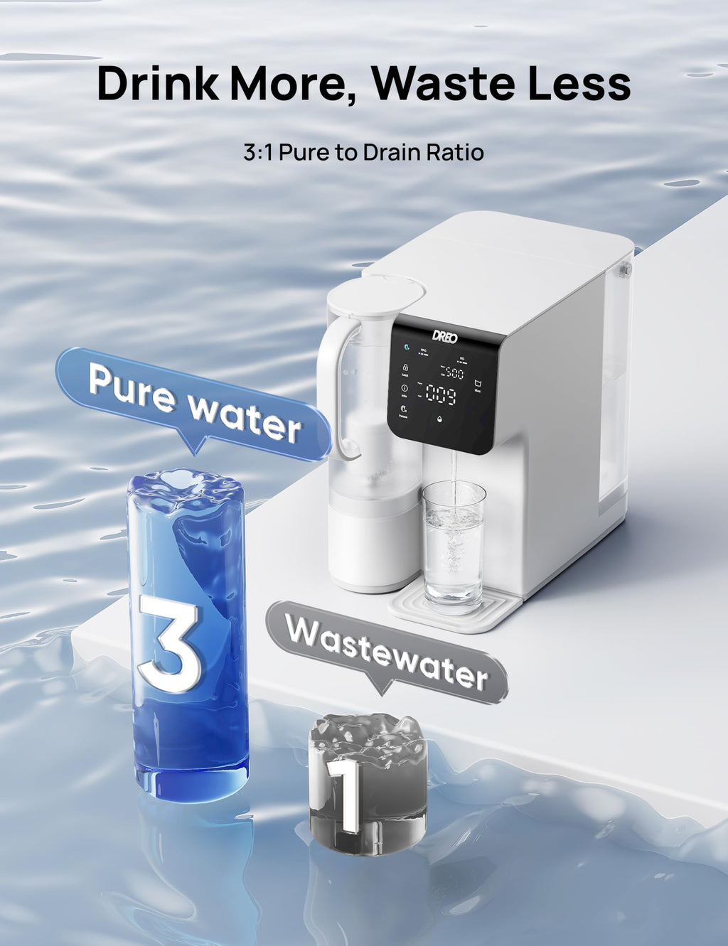 WF511 7 Stage Reverse Osmosis Filter Removes 99.99% Contaminants Install Free TDS Reduction BPA Free Pitcher