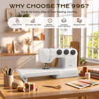 996P Mechanical Sewing Machine with 36 Built in Stitches for Beginners Household Daily Sewing