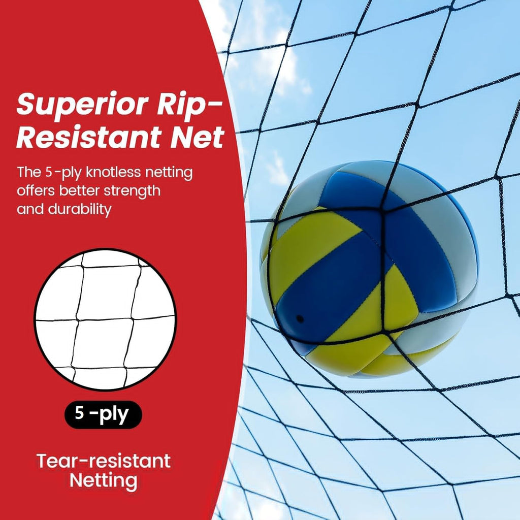 Volleyball Training Net Equipment 11x8FT Portable Volleyball Practice Net for Skills Training