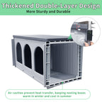 Plastic Chicken Nesting Boxes for Coop Poultry Hens Egg Laying Durable Easy Clean Farm Use