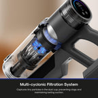 ReactiSense 350W Anti Tangle Cordless Stick Vacuum NEC451BL Lightweight for Home Hard Floor Carpet Pet Hair