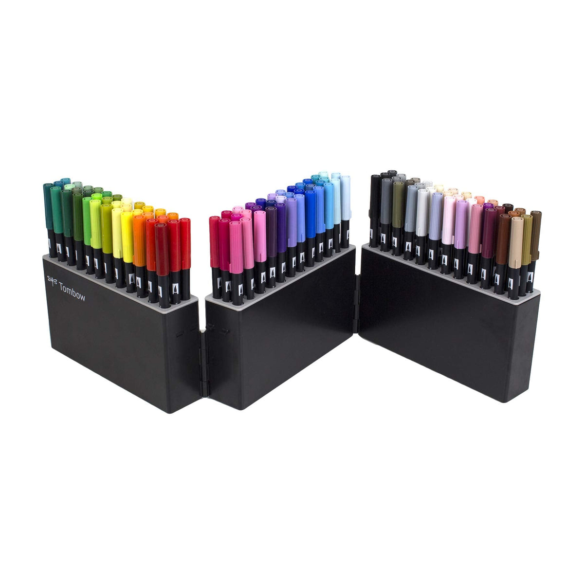 56179 Dual Brush Pen Art Markers 108 Color Set with Marker Case for Drawing Coloring Lettering